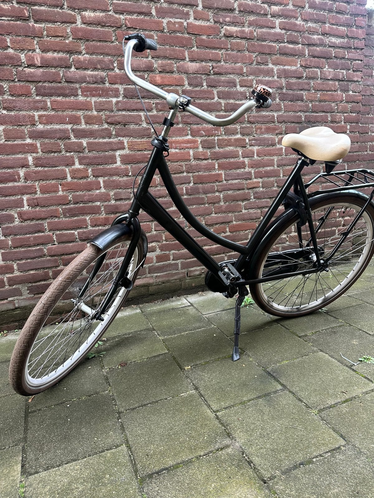 Damesfiets - Zwart, Terugtraprem, Ophalen, Overige merken, 53 tot 56 cm