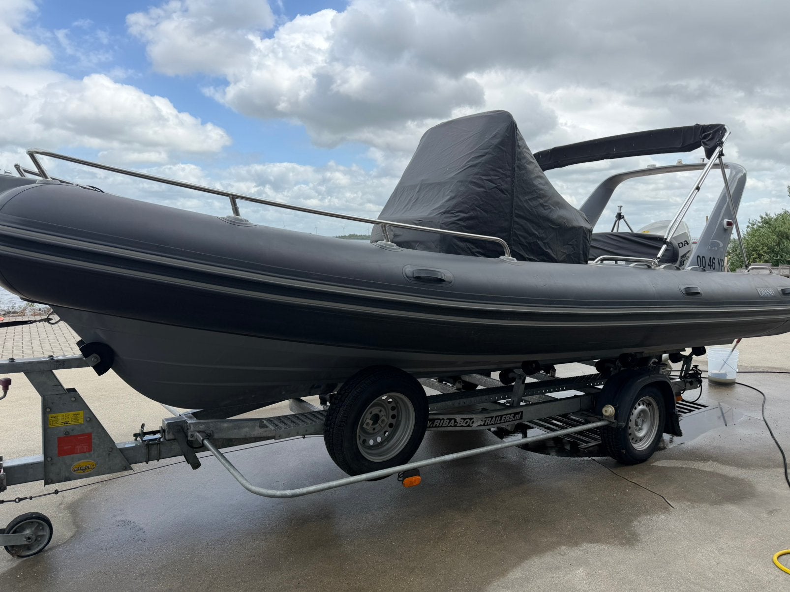 Grand Silverline 650 Rib met 150PK Honda incl. trailer, Gebruikt, 6 m, Zonnedek, 2 m