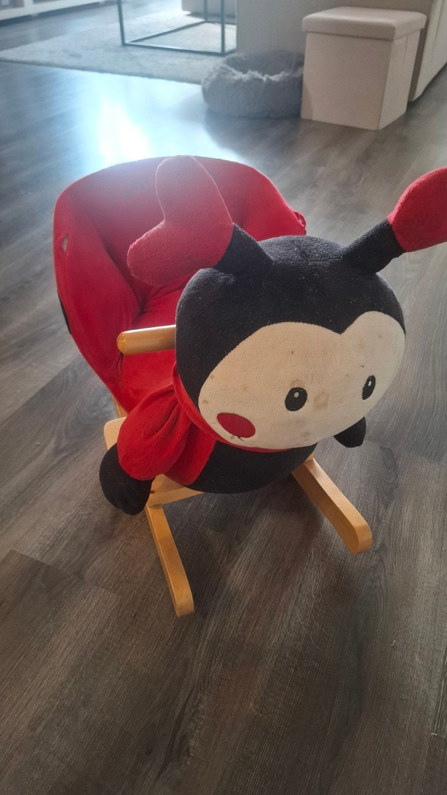 Gratis ophalen hobbelpaardje lieveheersbeestje, Ophalen
