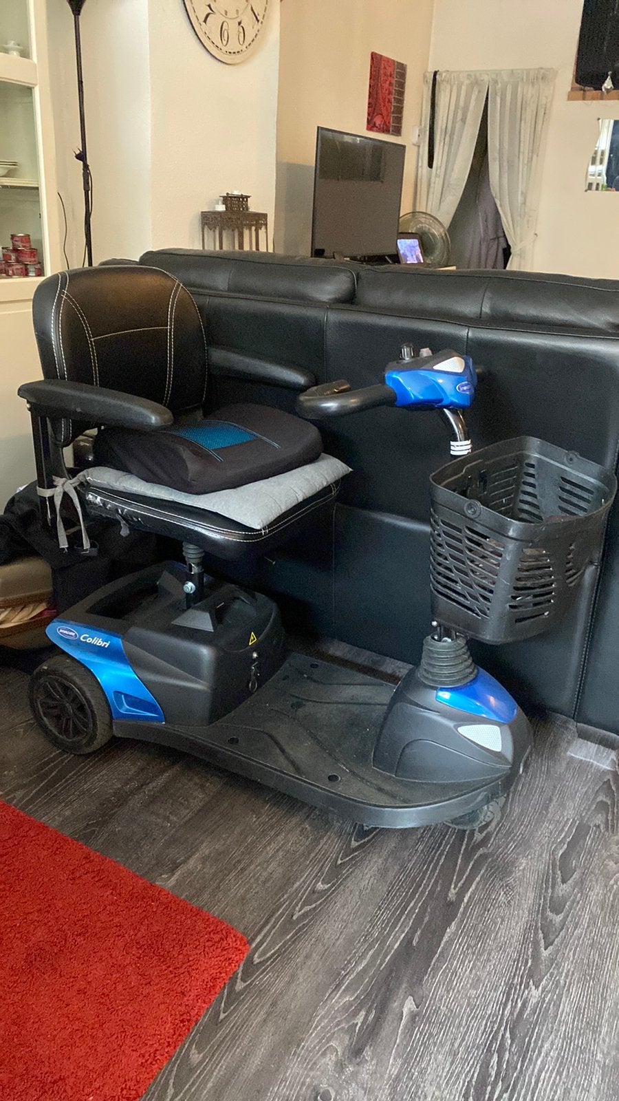 Te koop scootmobiel blauw, Diversen, Brommobielen en Scootmobielen, Zo goed als nieuw, Overige merken, 46 km of meer, 16 km/u of meer