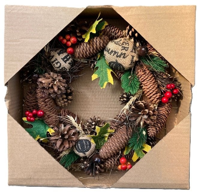 Sfeervolle Natuurlijke Krans – Ø 28 cm, Diversen, -, -, Nieuw, Ophalen of Verzenden