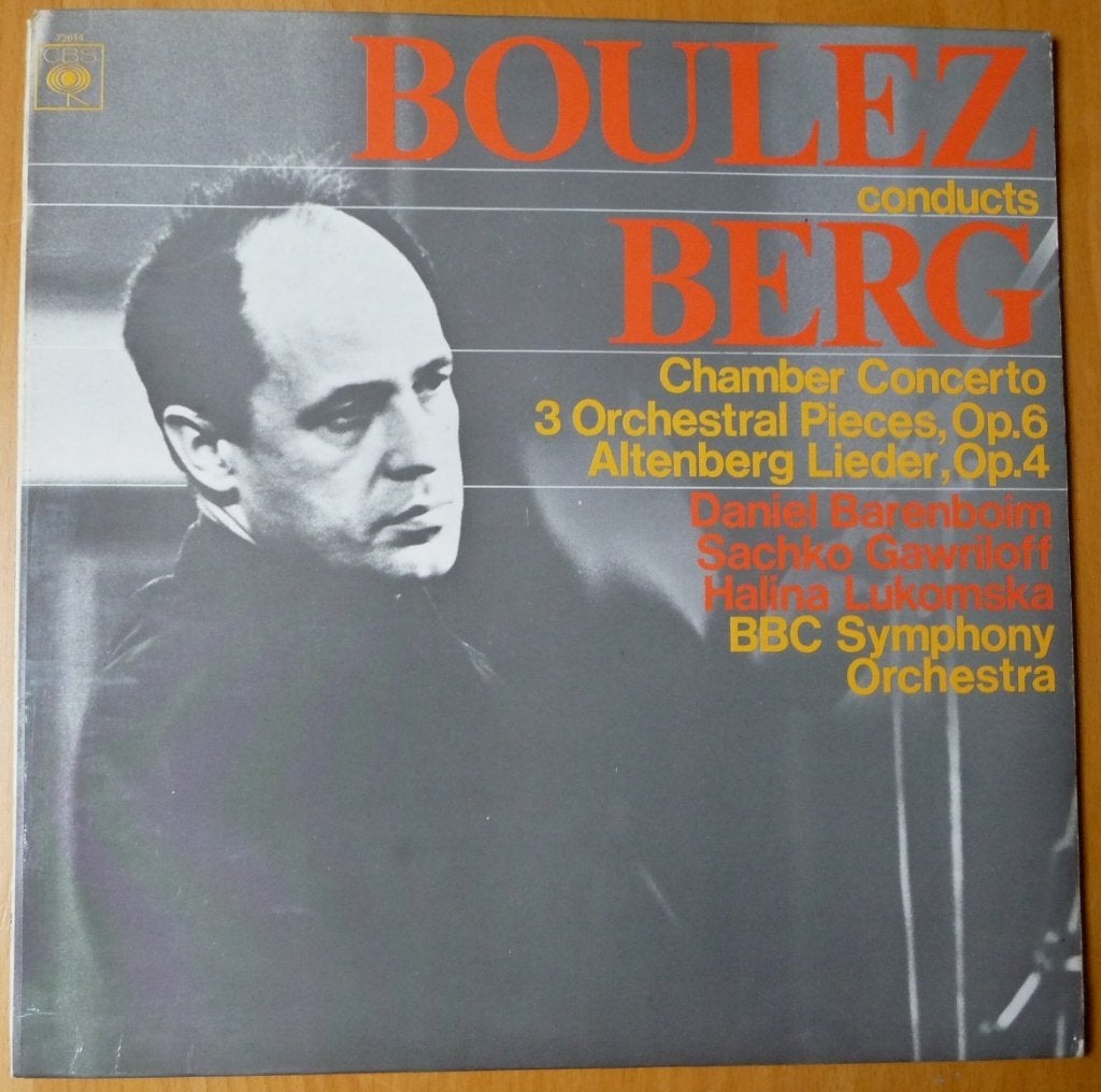 Boulez conducts Berg o.a. Daniel Barenboim, Ophalen of Verzenden, Kamermuziek, Gebruikt, 12 inch