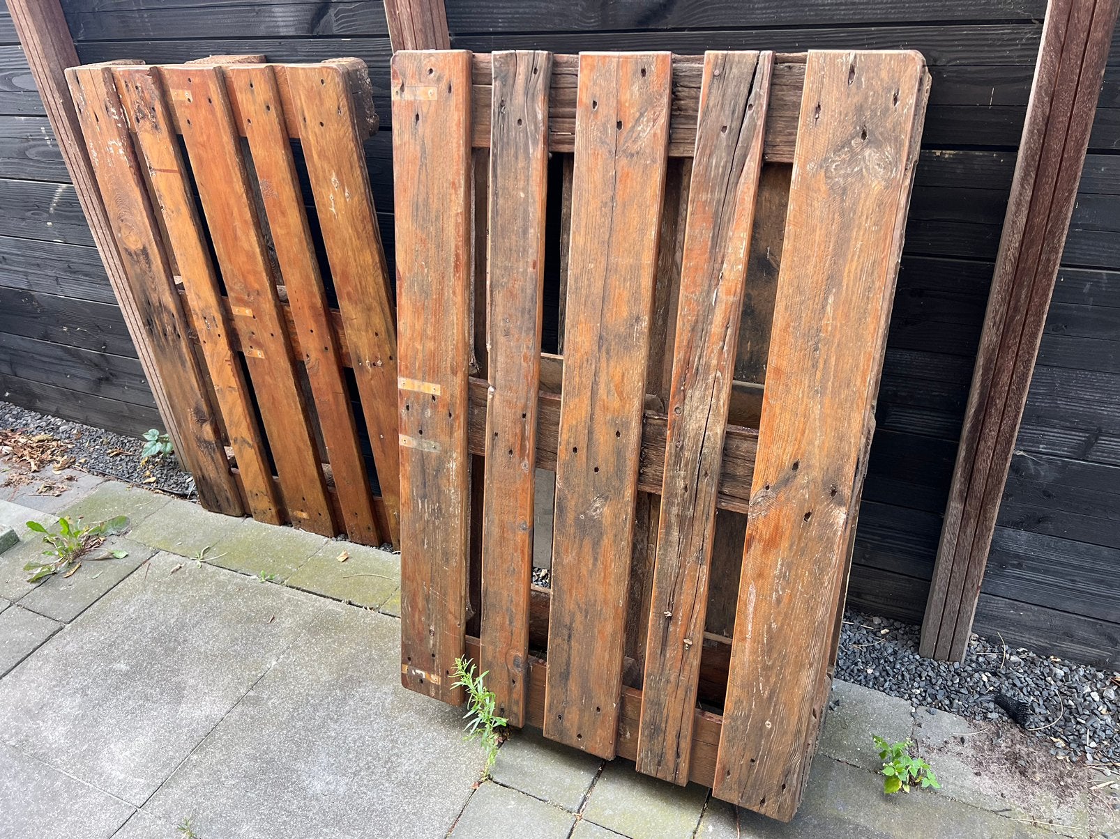 Gratis ophalen gebruikte pallets, Tuin en Terras, Schuttingen, Ophalen, Minder dan 3 meter, Hout, 1 tot 2 meter