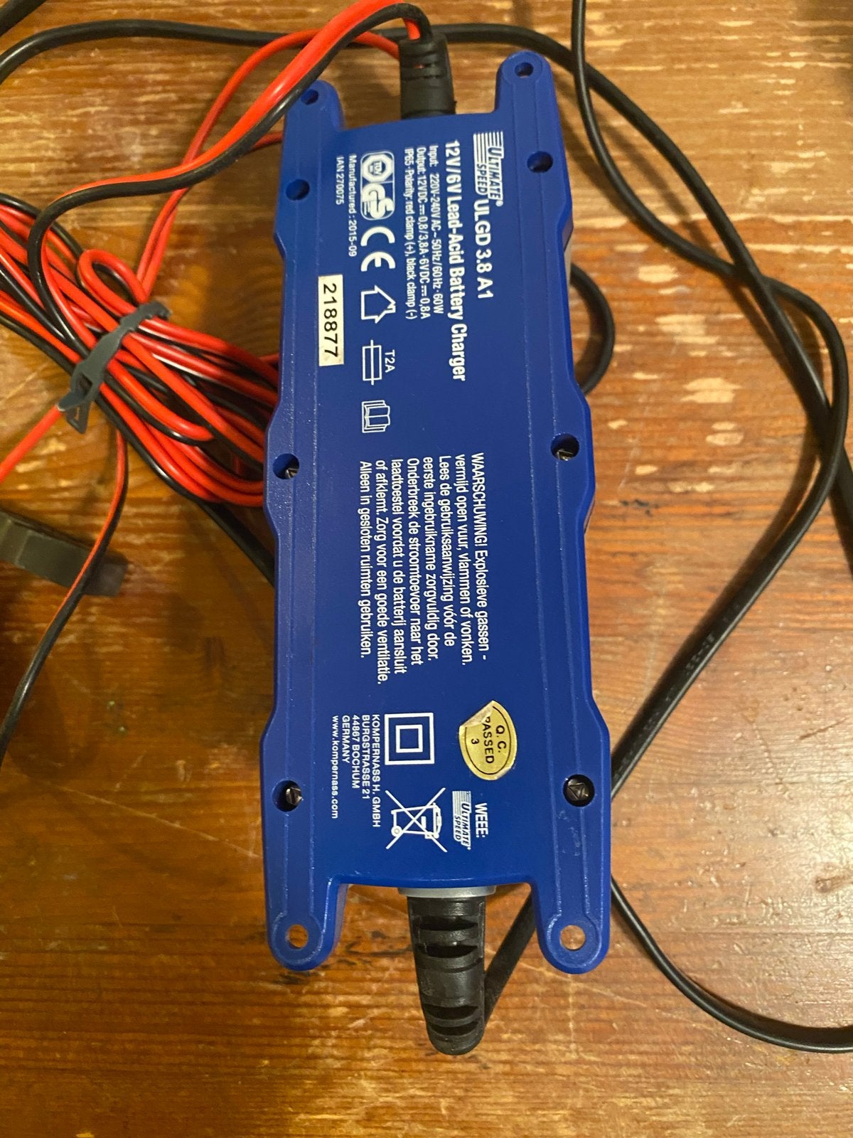 Ultimate Speed Acculader ULG 3.8 A1 6V/12V, Auto-onderdelen, Accu's en Toebehoren, Ophalen, Gebruikt, Universele onderdelen