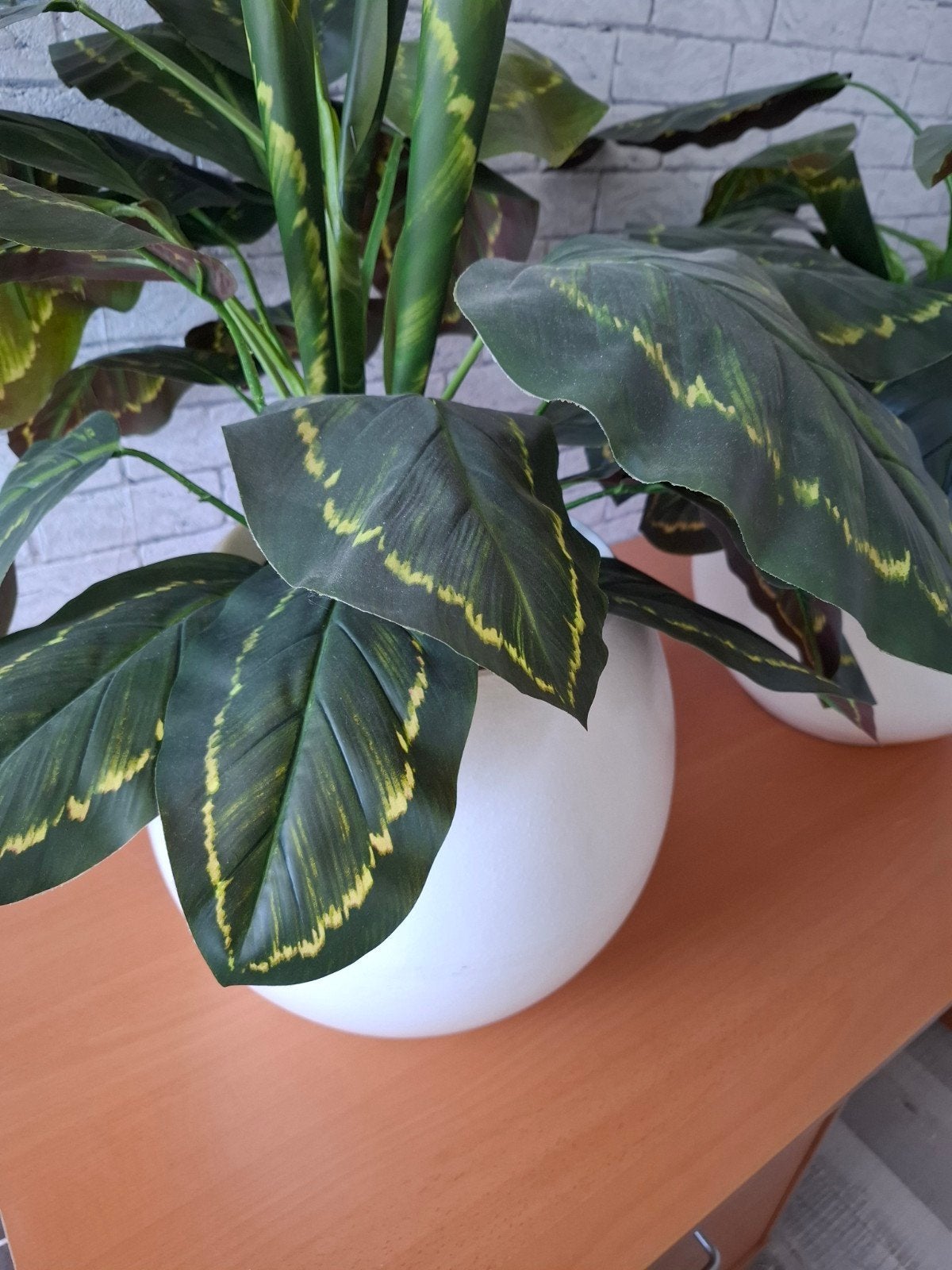 kunstof planten in pot 80 cm hoog, Huis en Inrichting, Ophalen, In pot, Halfschaduw, Minder dan 100 cm