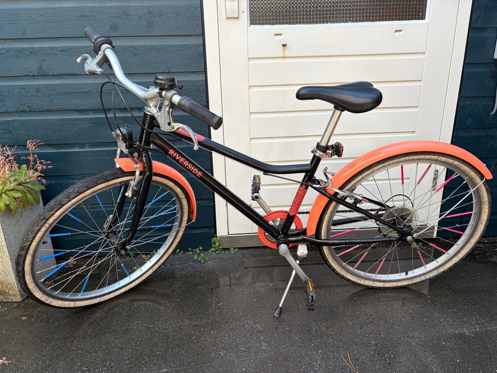 Riverside kinderfiets 24 inch met 6 versnellingen, Ophalen, Velgrem, Handrem, Gebruikt