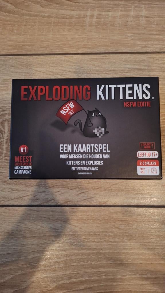 Exploding Kittens NSFW Editie Kaartspel, Hobby en Vrije tijd, Gezelschapsspellen | Kaartspellen, Een of twee spelers, Ophalen of Verzenden