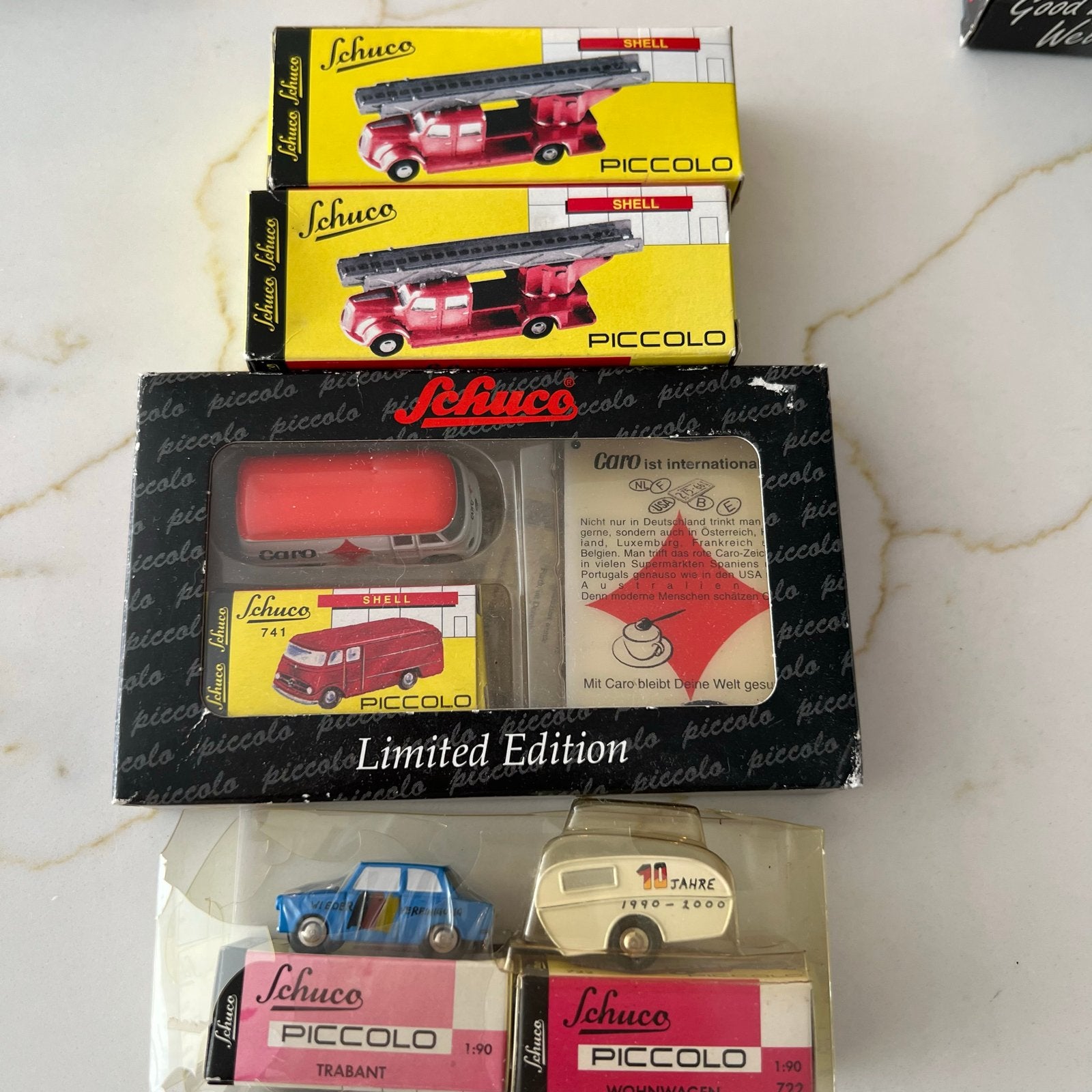 Schuco Piccolo Verzameling: Brandweer, Shell, Trabant, Carav, Verzenden, Zo goed als nieuw, Auto, Schuco