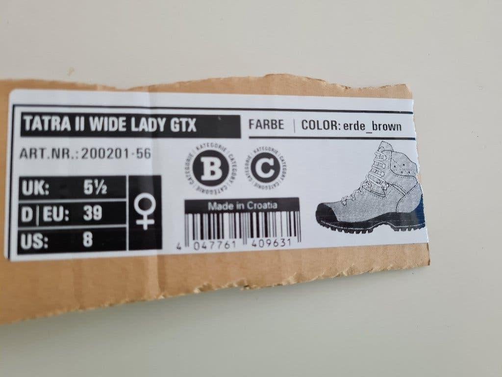 Hanwag TATRA II Wide Lady GTX mt 39, Ophalen of Verzenden, Zo goed als nieuw, Schoenen