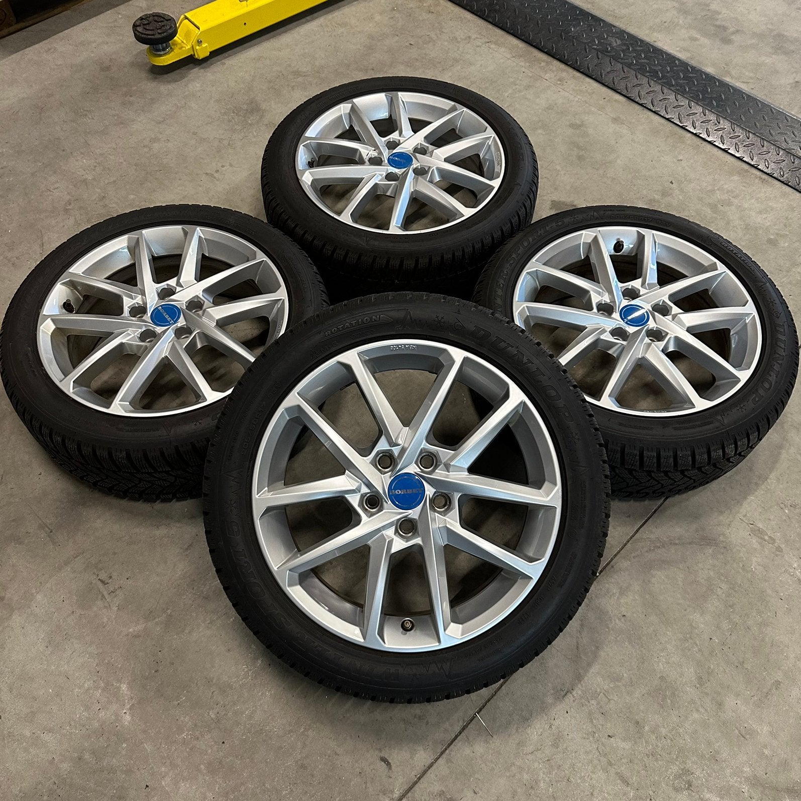Originele 17” borbet velgen winterbanden gti gte GTD R line, Auto-onderdelen, Banden en Velgen, Nieuw, 17 inch, Personenwagen