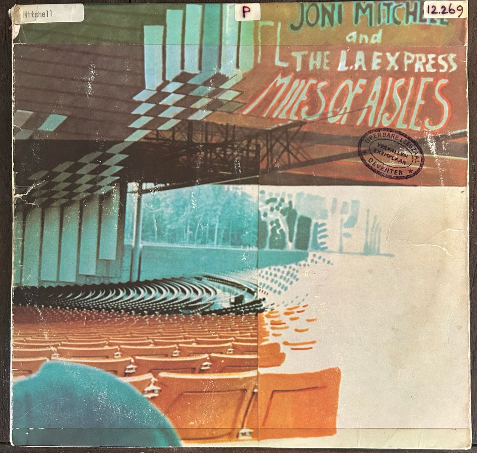 Joni Mitchell and The L.A. Express - Miles of Aisles, Gebruikt, Ophalen of Verzenden, 12 inch, Dubbel-LP