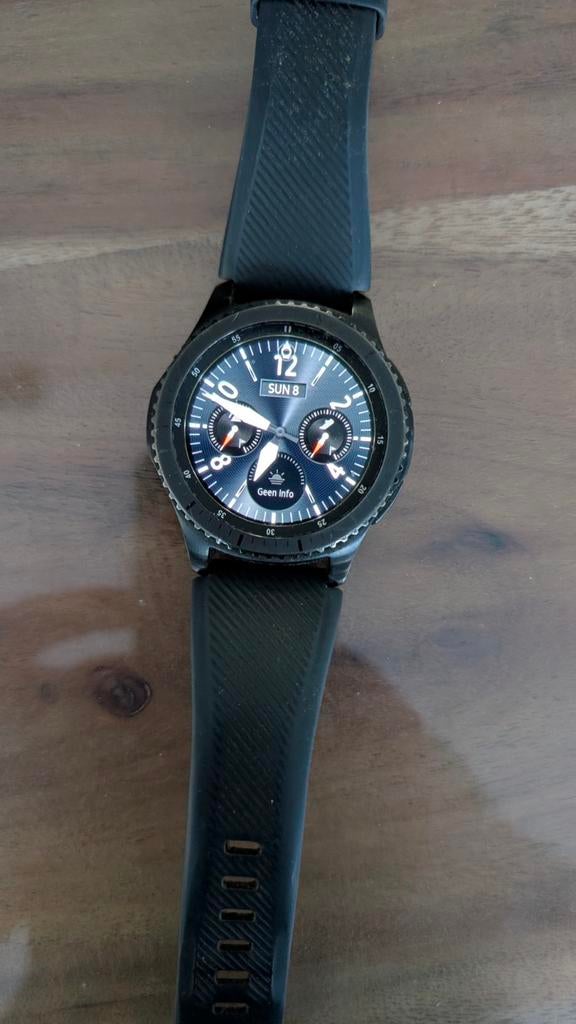 Samsung Gear S3 Frontier Smartwatch Zwart, Gebruikt, Zwart, Ophalen of Verzenden, Samsung
