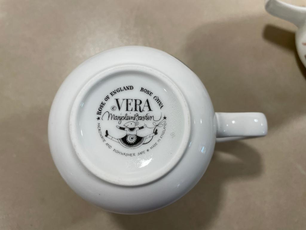 Set van 6 Marjolein Bastin Vera Bone China Mokken, Ophalen of Verzenden