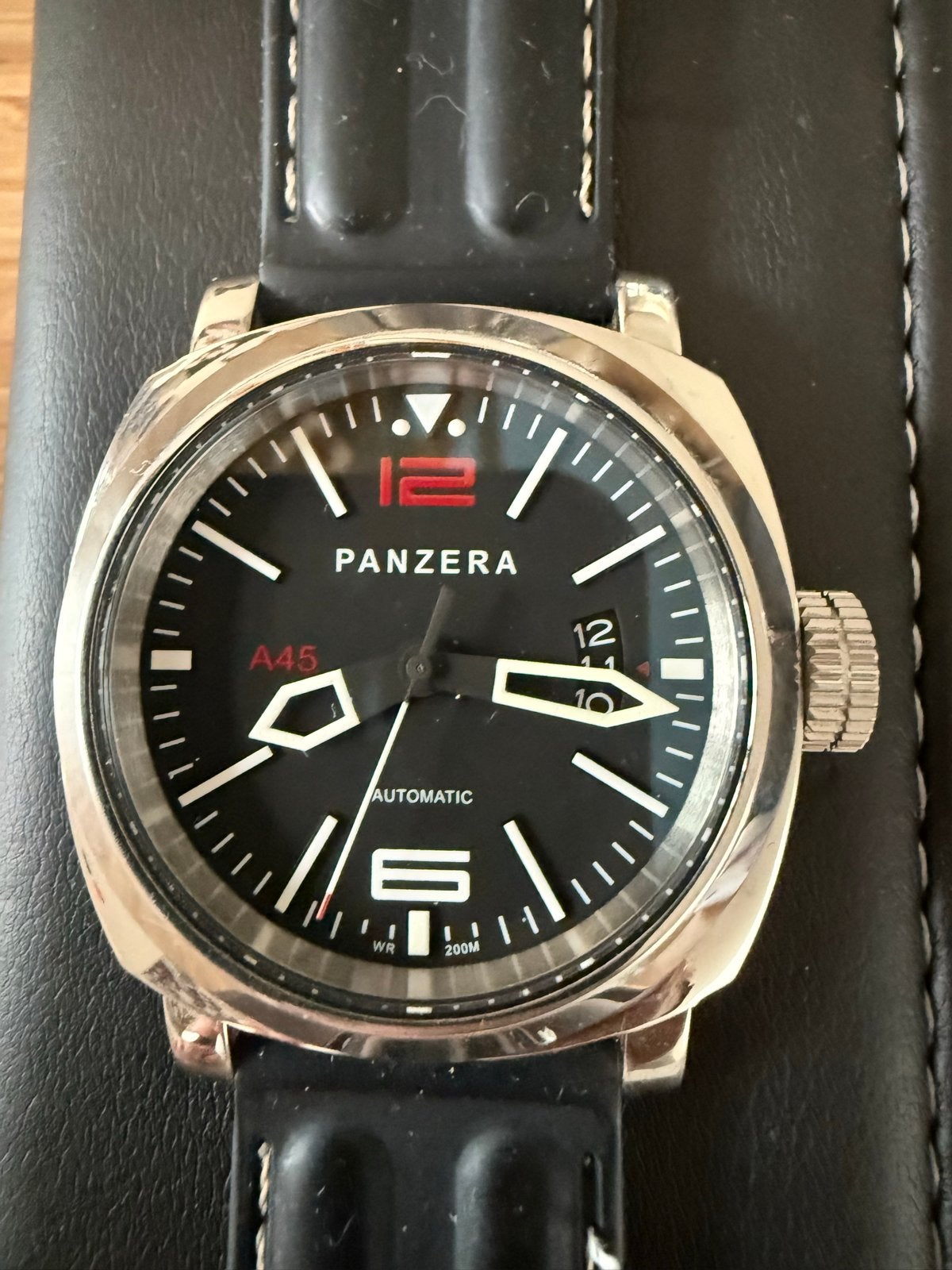 Panzera Aquamarine 45 A45-01D2 Polshorloge, Overige merken, Staal, Polshorloge, Overige materialen