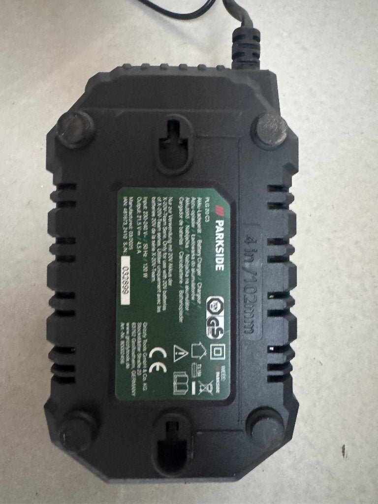 Parkside X20V Team Accu en Oplader Set, Ophalen, Gebruikt