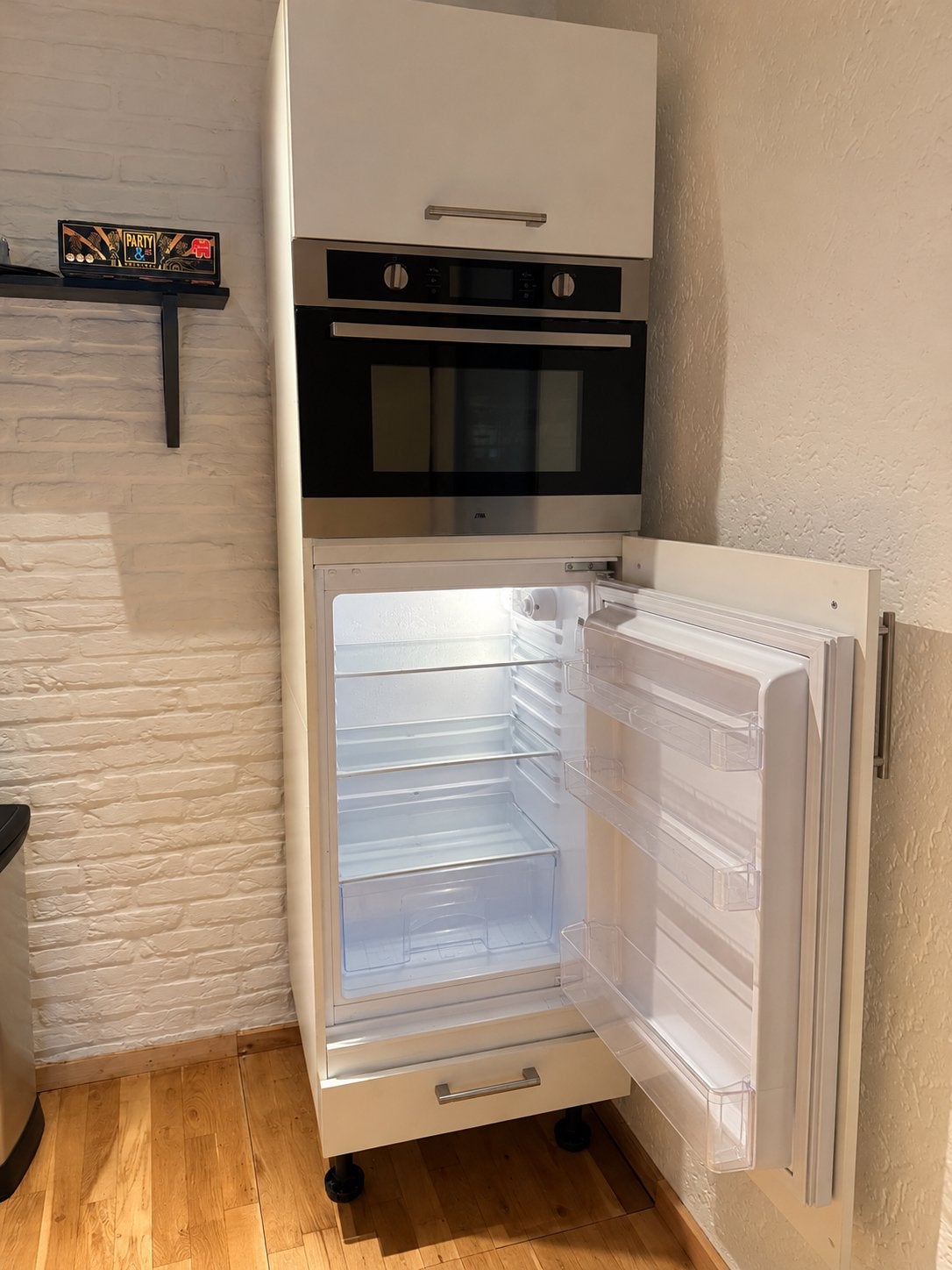 Complete keukenkast met combi ETNA oven + koelkast + kastjes, Ophalen, Zonder vriesvak, 200 liter of meer, 160 cm of meer
