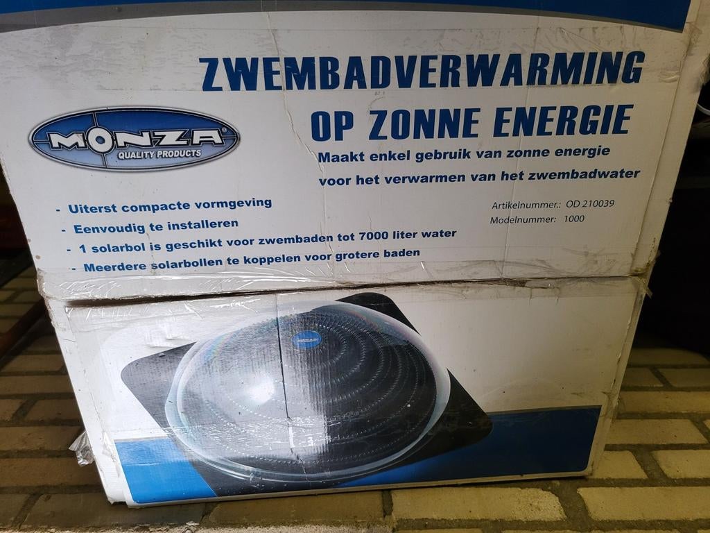 Zwembad verwarming zonne energie, Ophalen, Nieuw