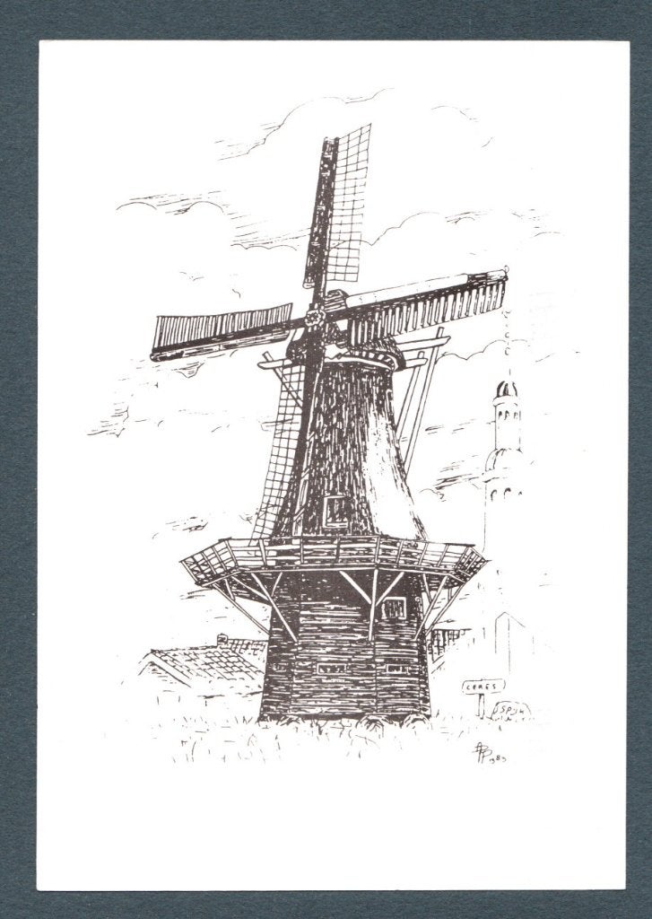 Spijk (Delfzijl, nabij Bierum) - molen Ceres, Verzamelen, Verzenden, 1980 tot heden, Ongelopen, Groningen