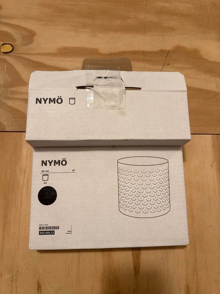 NIEUW ikea lamp Nymö, Zwart, Rond, Nieuw, Ophalen of Verzenden