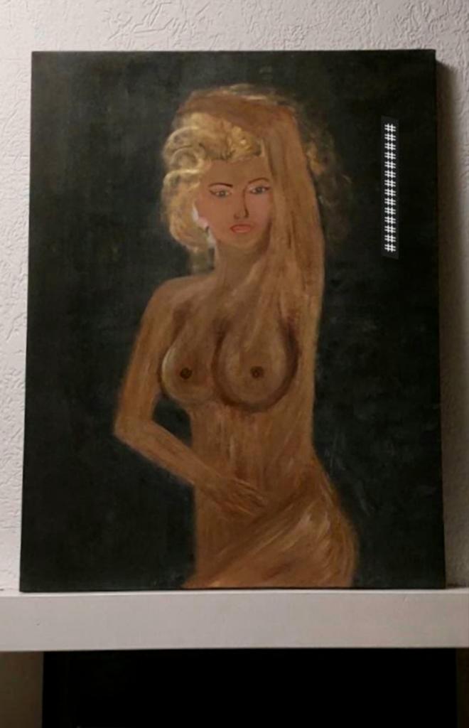 Prachtige Modern Kunst schilderij-Heel mooie Blonde Dame, Ophalen of Verzenden