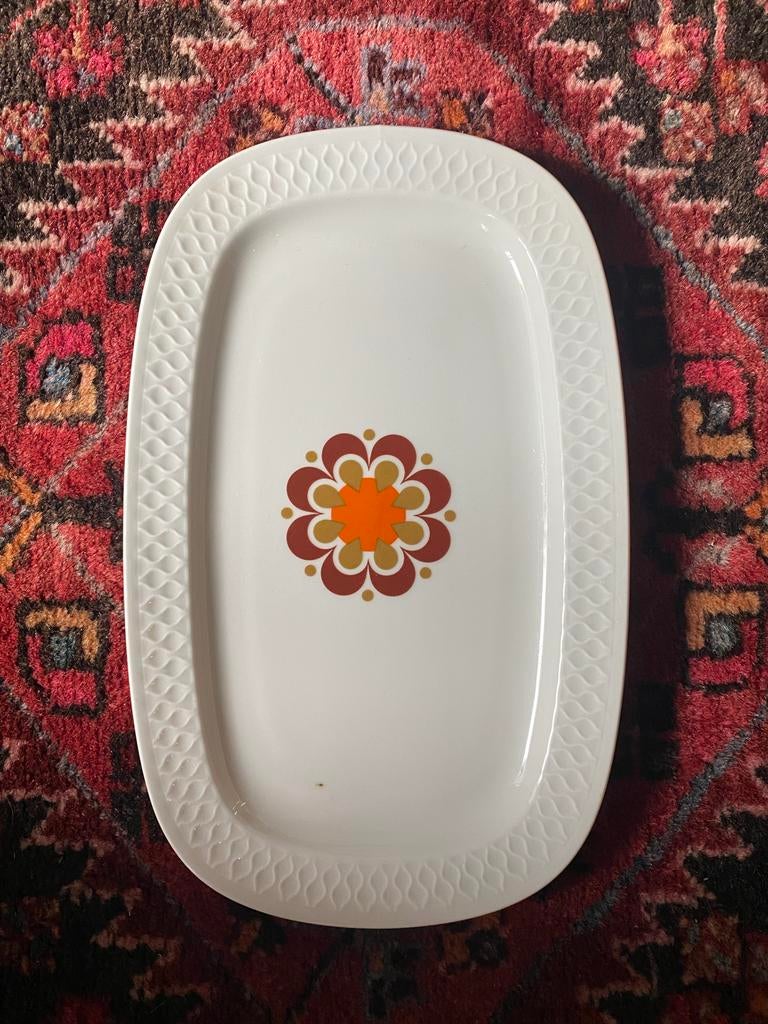 Vintage Schirnding Bavaria serveerschaal met bloemmotief, Antiek en Kunst, Ophalen of Verzenden