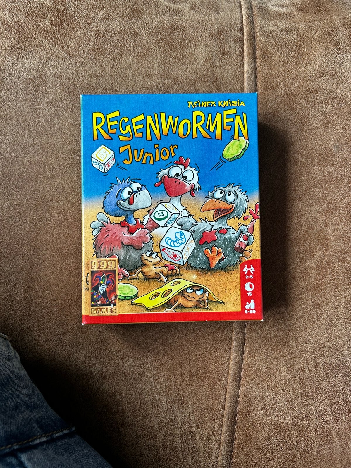 Regenwormen Junior - Leuk dobbelspel voor kinderen, Drie of vier spelers, Ophalen of Verzenden, Zo goed als nieuw