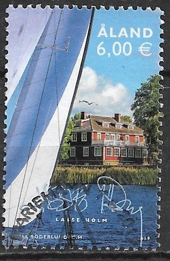 ALAND € 6,00 zegel Mijn Aland XI - 2019, Verzenden, Finland, Gestempeld
