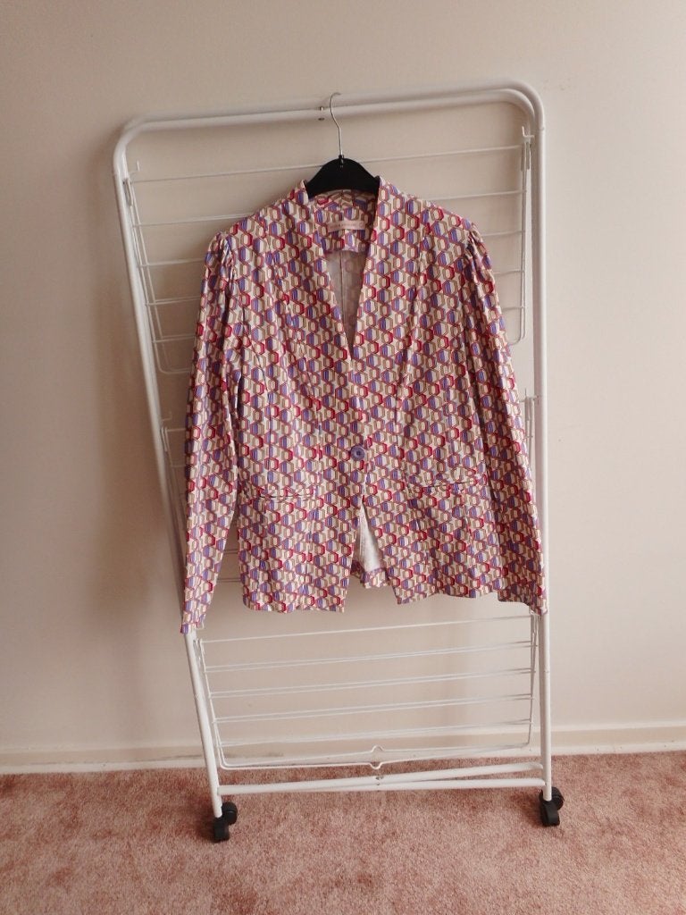 Nieuwe leuke travelstof jasje Studio Anneloes maat L, Maroastraat 77 1060 LG Amsterdam, Maat 42/44 (L), Nieuw, Ophalen of Verzenden