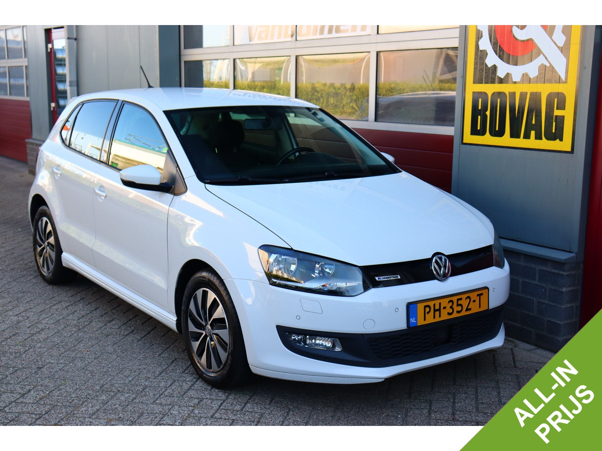 Volkswagen Polo 1.0 BlueMotion Edition O.a. Navi, Camera,Acc, Auto's, Voorwielaandrijving, Stof, Met garantie (alle), Wit