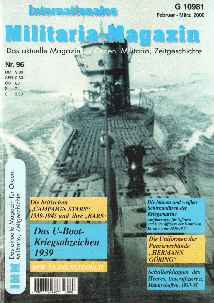 Internationales Militaria-Magazin (IMM) Nr 96, Verzenden, Nederland, Boek of Tijdschrift