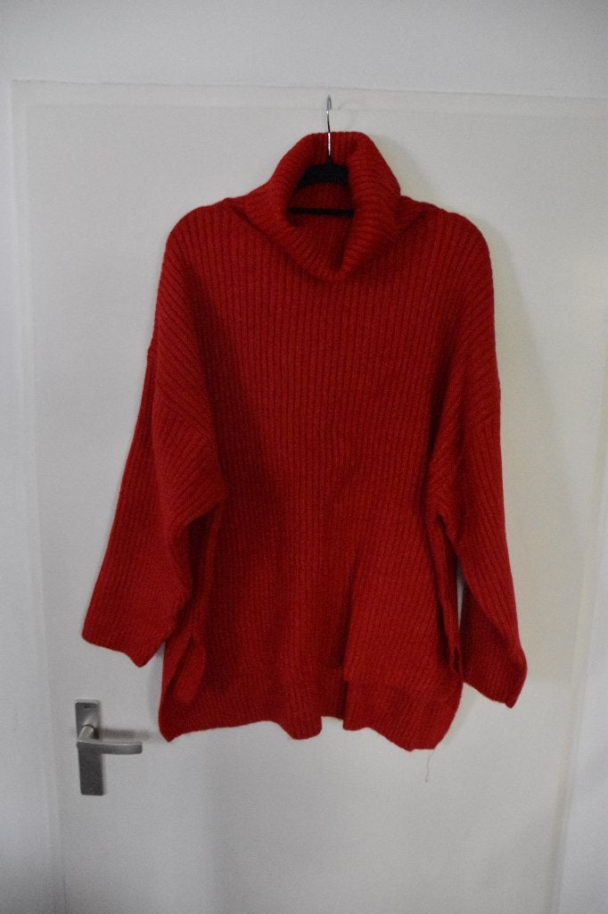 superleuke nieuwe rode koltrui maat XL 48/50 H&M, Kleding | Dames, H&M, Trui of Vest, Nieuw, Ophalen of Verzenden