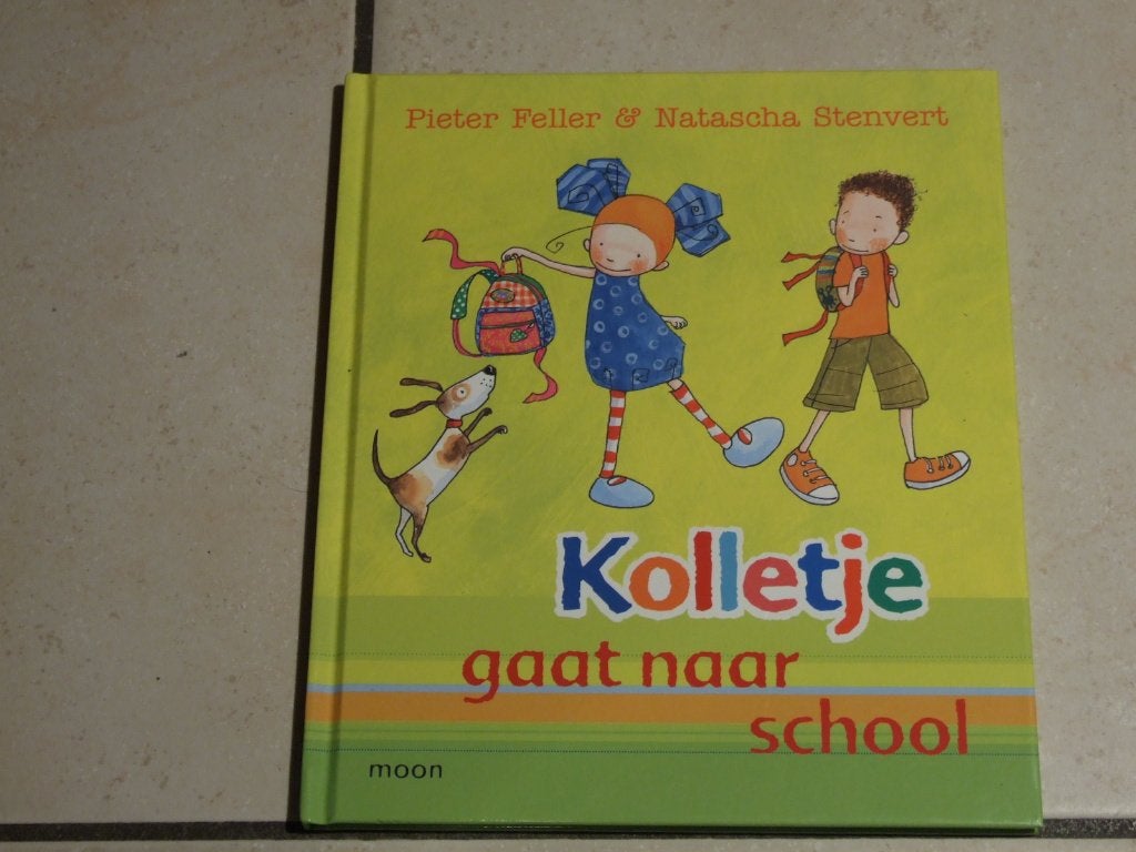 Kolletje gaat naar school Pieter Feller & Natascha Stenvert, Ophalen of Verzenden, Zo goed als nieuw, Fictie algemeen, Voorleesboek