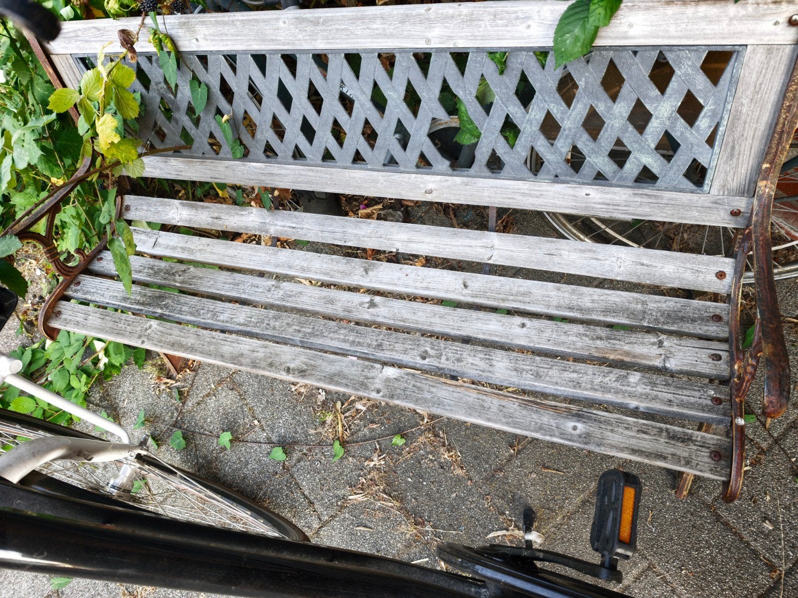 Tuinbank gratis ophalen, Ophalen of Verzenden, Gebruikt, Hout