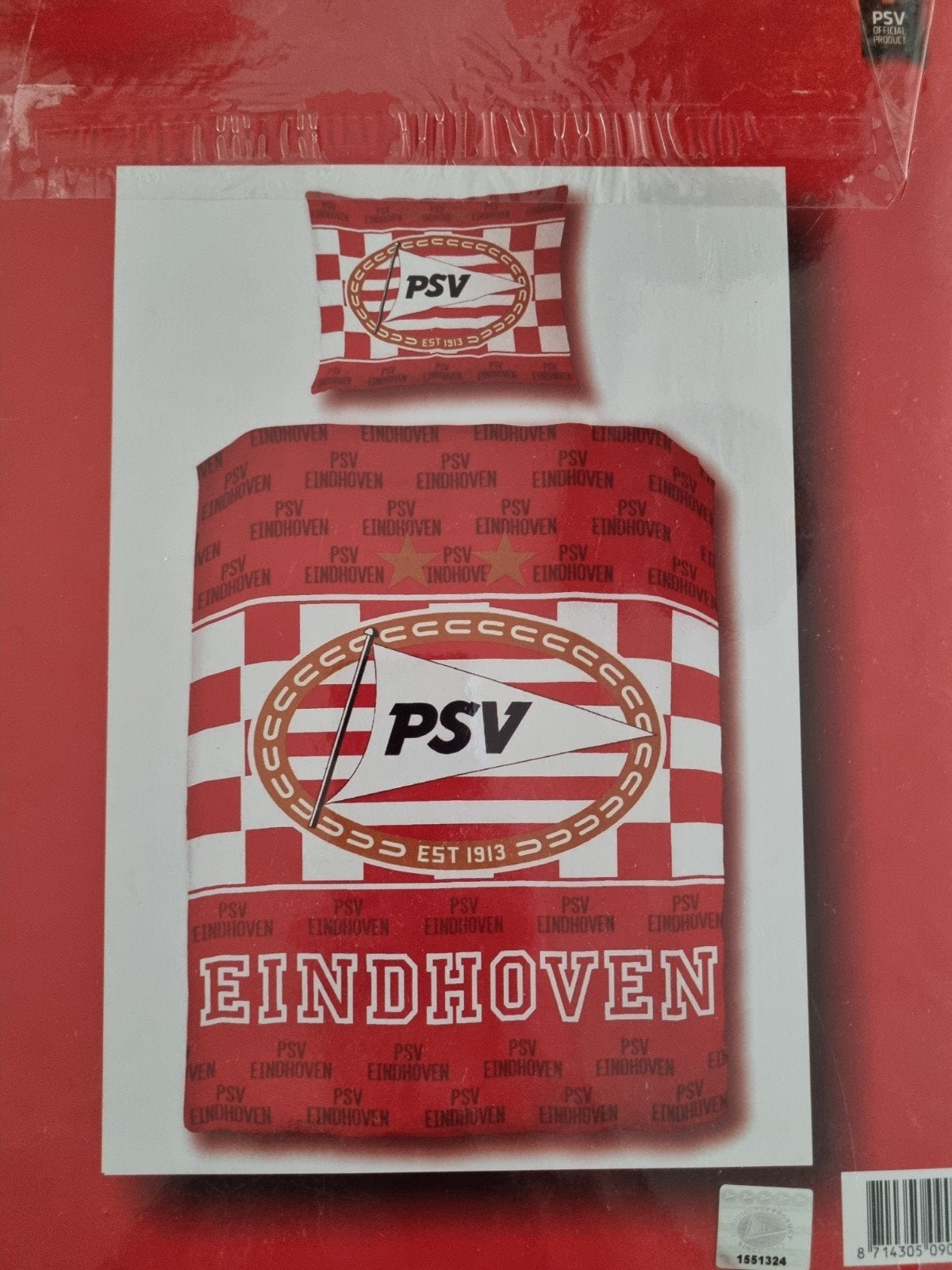 PSV Dekbedovertrek 1-persoons 140x200 cm met sloop, Ophalen, Overige merken, Jongetje of Meisje, Nieuw