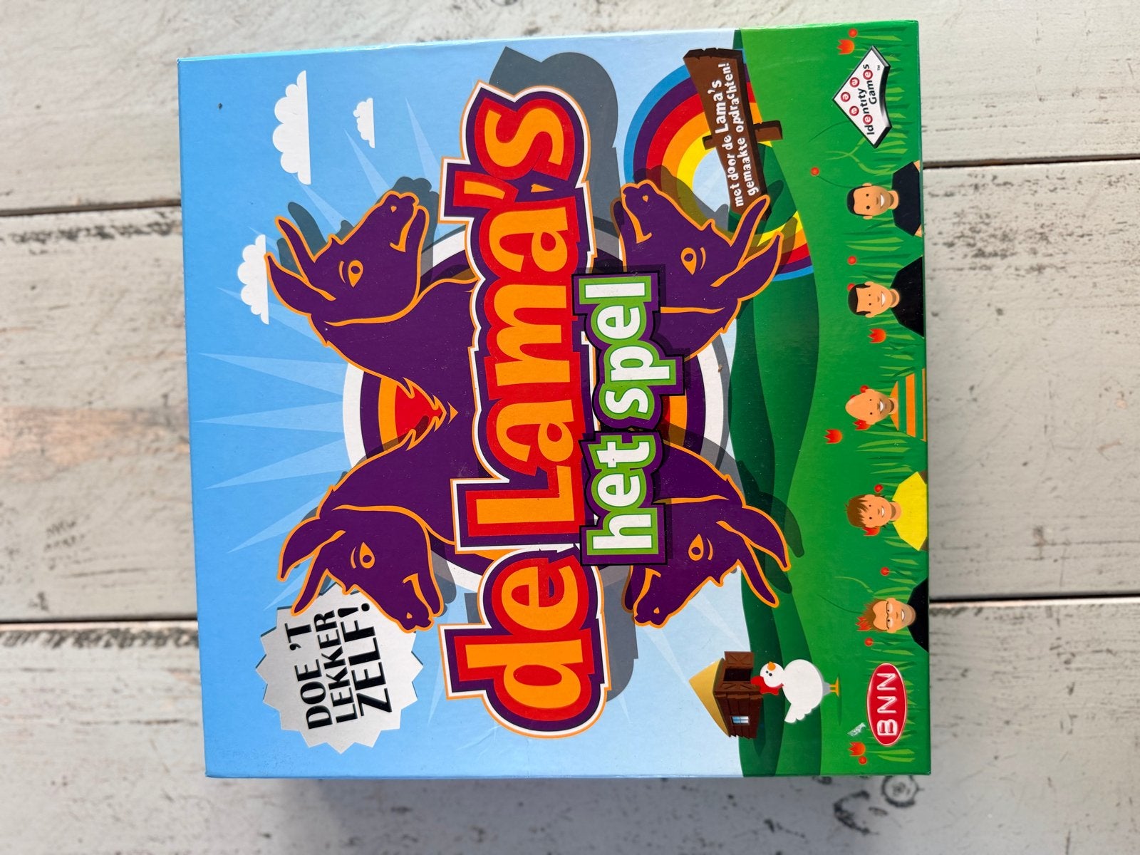 De Lama's het spel - Bordspel BNN, Hobby en Vrije tijd, Drie of vier spelers, Ophalen of Verzenden, Zo goed als nieuw