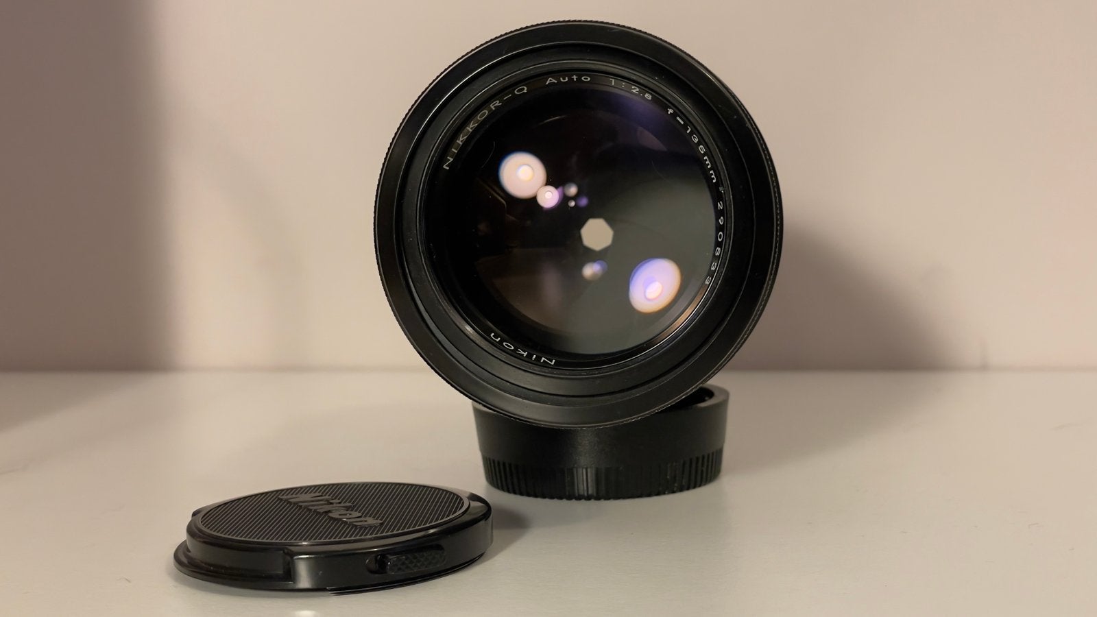 Nikkor Q 135mm f2.8 non-AI lens in nette staat, Audio, Tv en Foto, Nikon, Zo goed als nieuw, Nikon F-mount, Handmatige focus