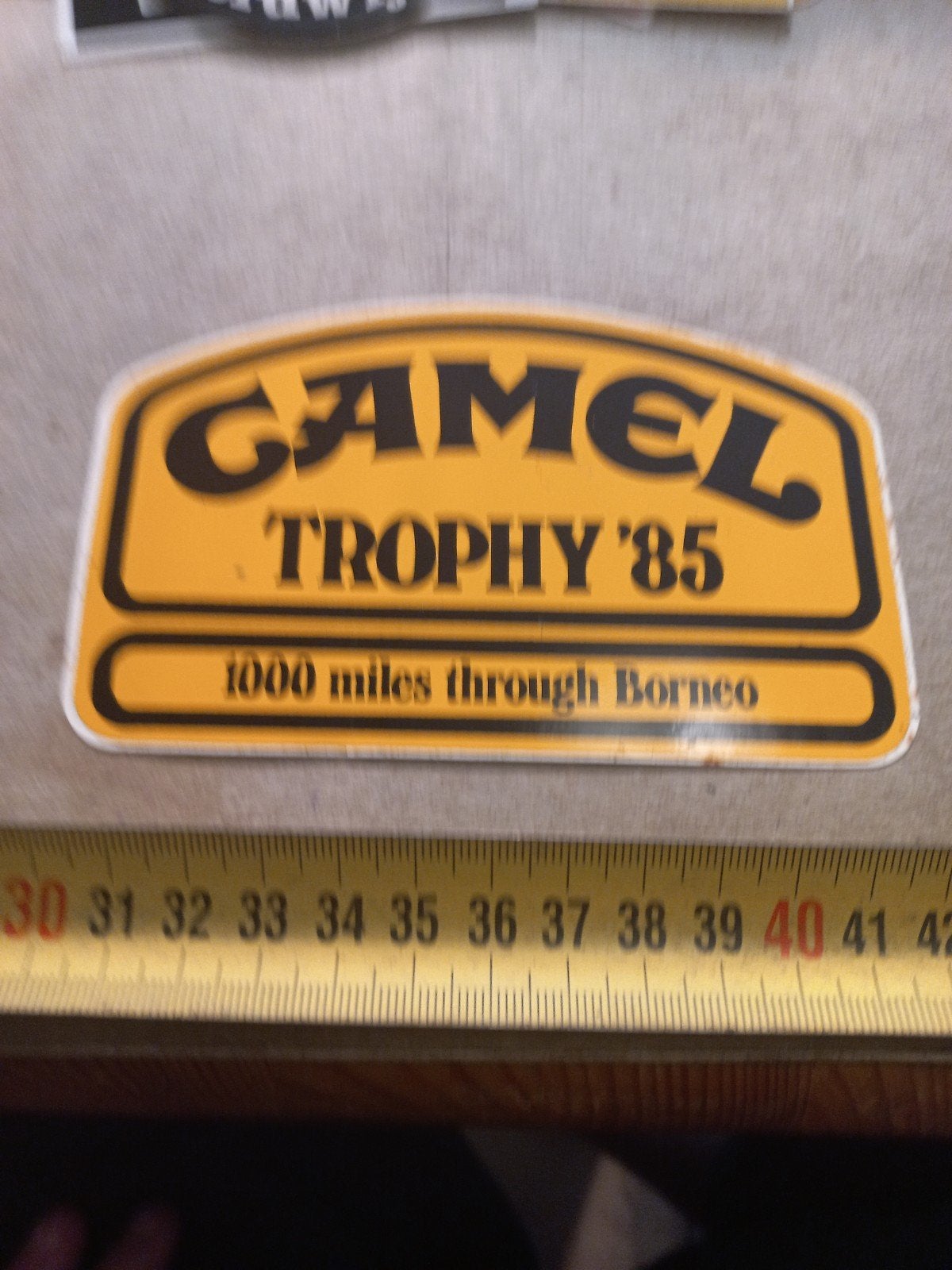 Vintage Camel Trophy '85 Sticker - Borneo Editie, Ophalen of Verzenden
