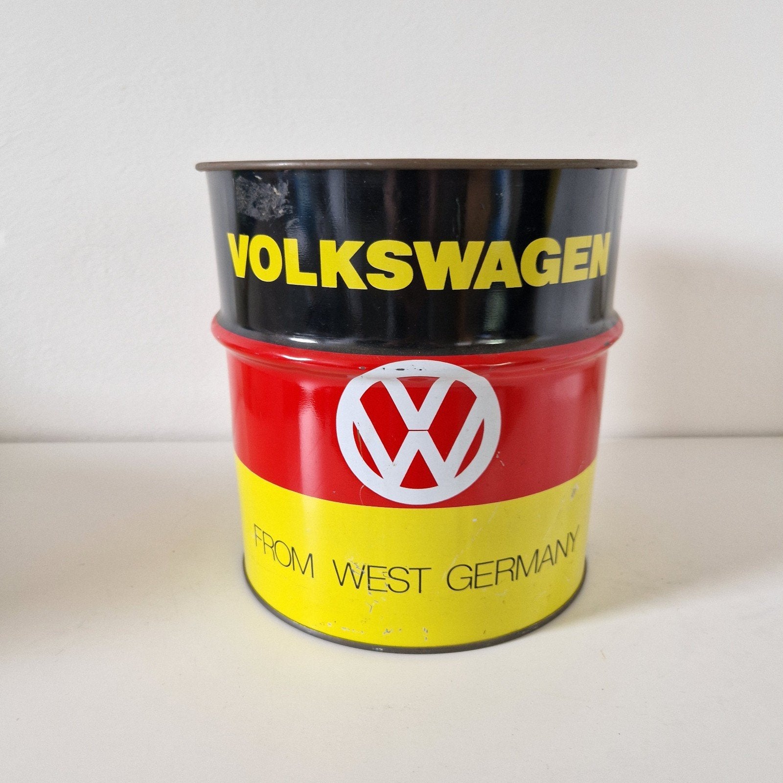 Vintage blikken prullenbak VW volkswagen Germany reclame, Ophalen of Verzenden, Gebruikt, Auto's