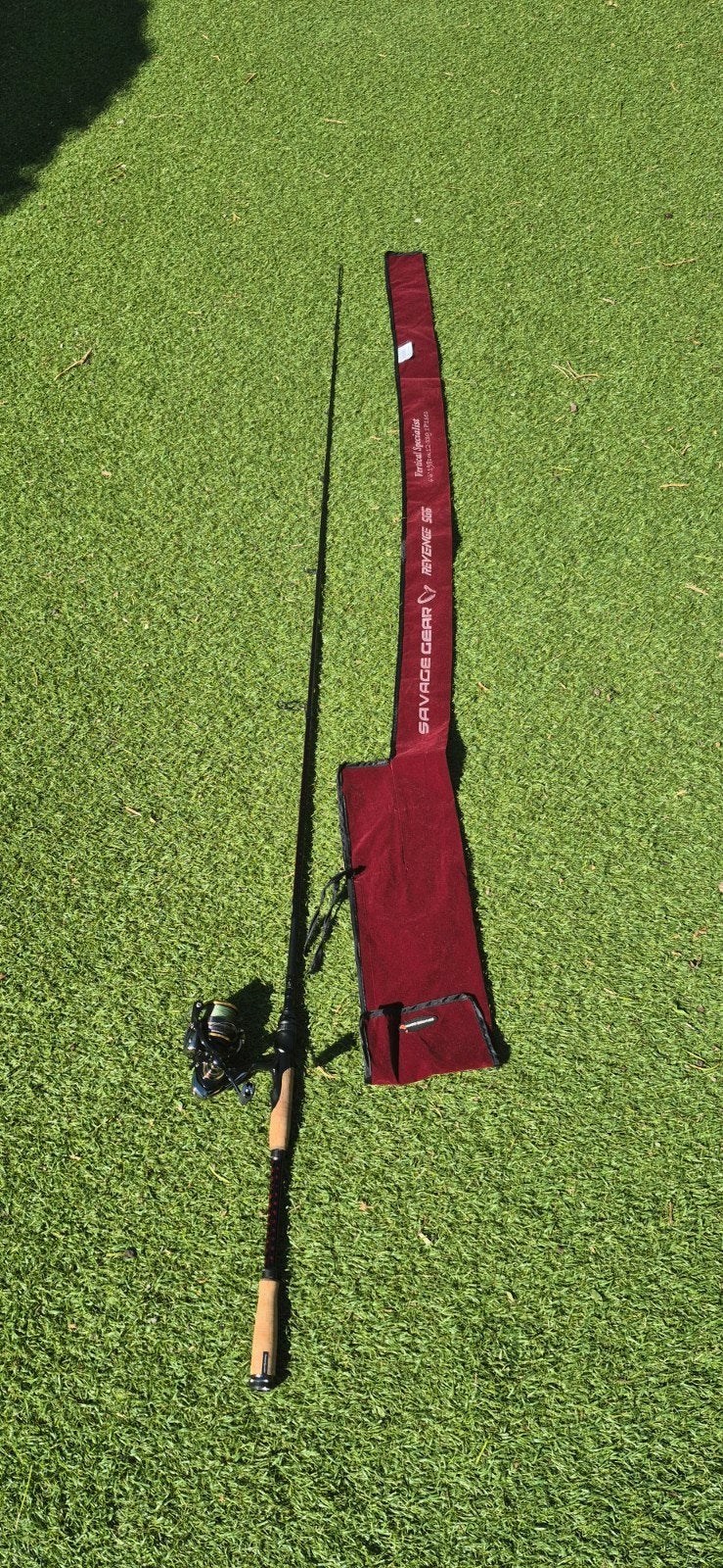 SG6 1.98m 12-33g i.c.m. Daiwa Legalis 2500 XH ZGAN, Ophalen of Verzenden, Zo goed als nieuw, Complete hengel
