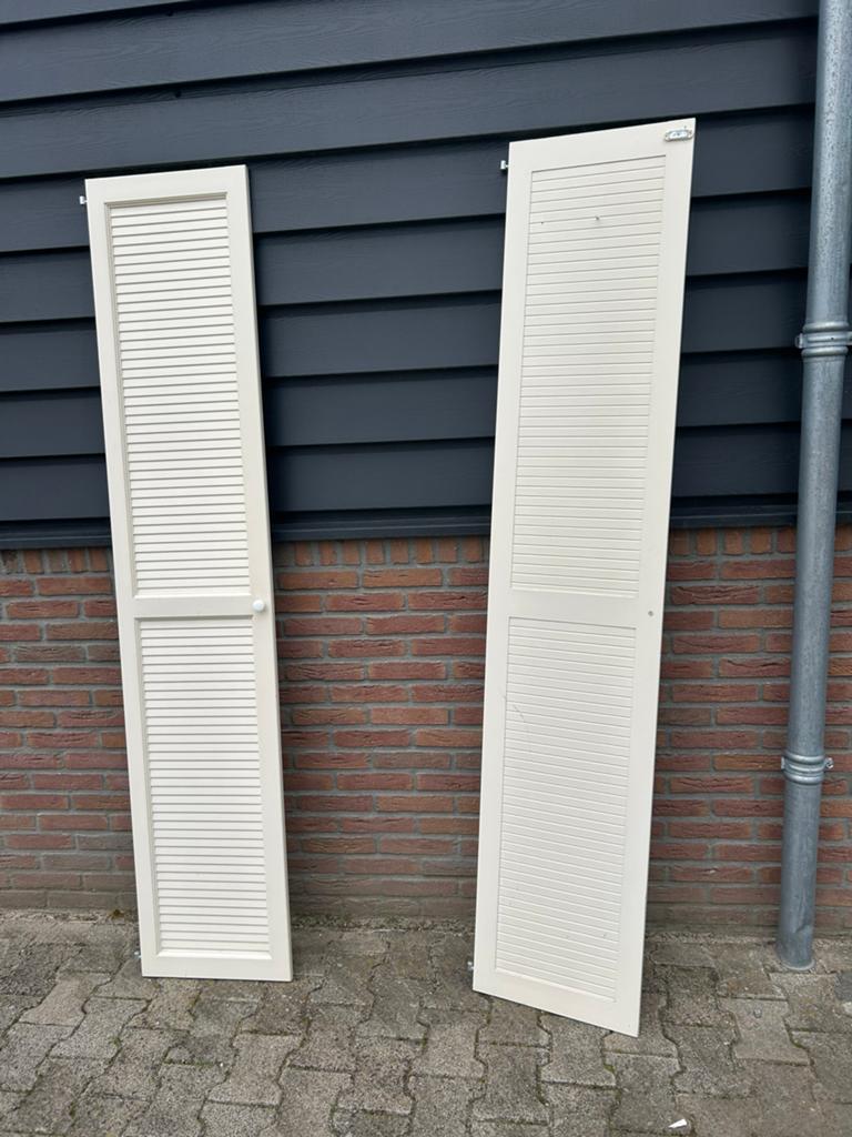 2 kastdeuren wit, Ophalen, Minder dan 80 cm, Binnendeur, Minder dan 200 cm