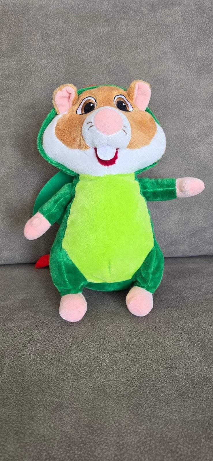 Hamster knuffel groen, Kinderen en Baby's, Ophalen, Groen, Hamster, Zo goed als nieuw