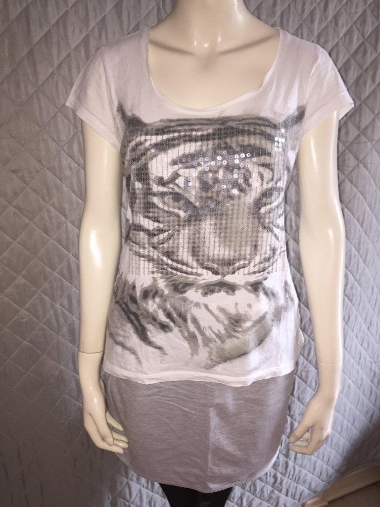 Clockhouse tijger shirt maat XL (1B10)