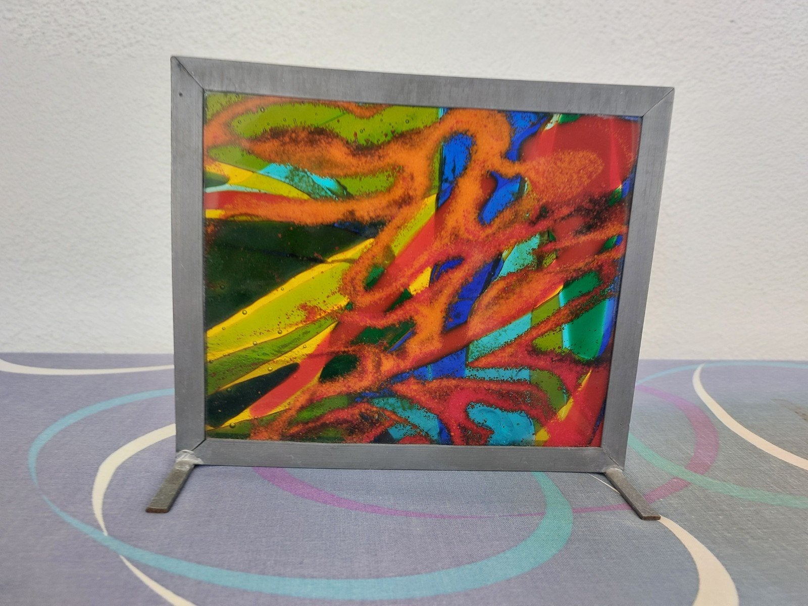Prachtig glas in lood raam - Uniek dubbelzijdig design, Ophalen of Verzenden
