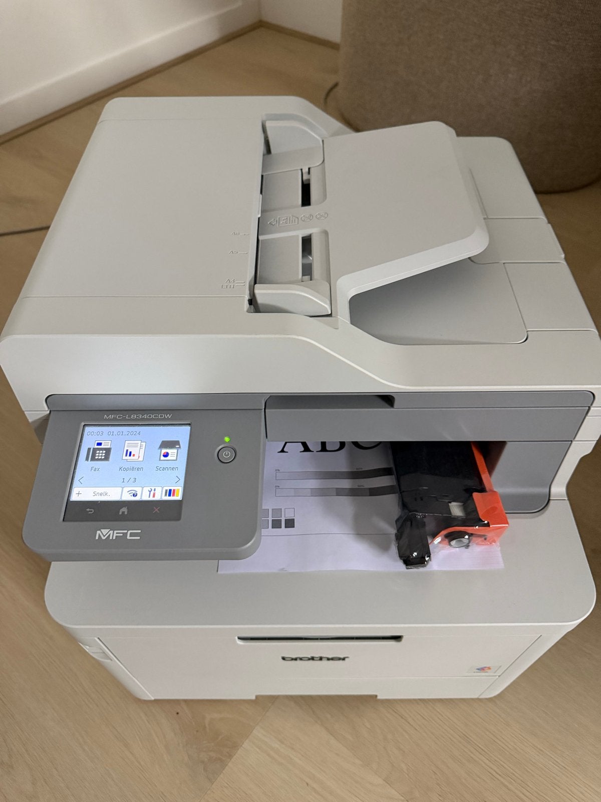 Brother MFC-L8340CDW kleurenlaserprinter incl. Toner, Computers en Software, Printers, Ophalen, Faxen, All-in-one, Zo goed als nieuw