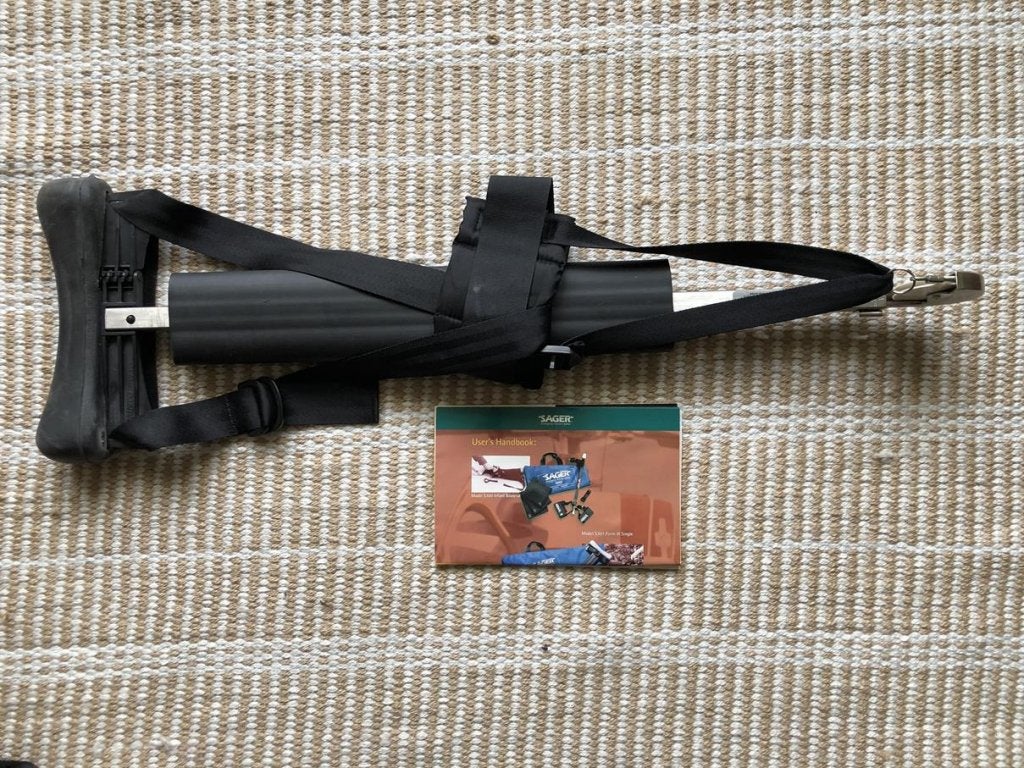 Sager spalkset (traction splint) uit US army in foudraal, Ophalen of Verzenden, Niet ingevuld, Niet ingevuld, Niet ingevuld