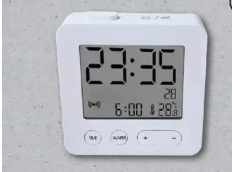 Digitale Wekkertje Tijd/Datum/Binnentemperatuur+Garantie Bon, Ophalen, Zo goed als nieuw, Digitaal