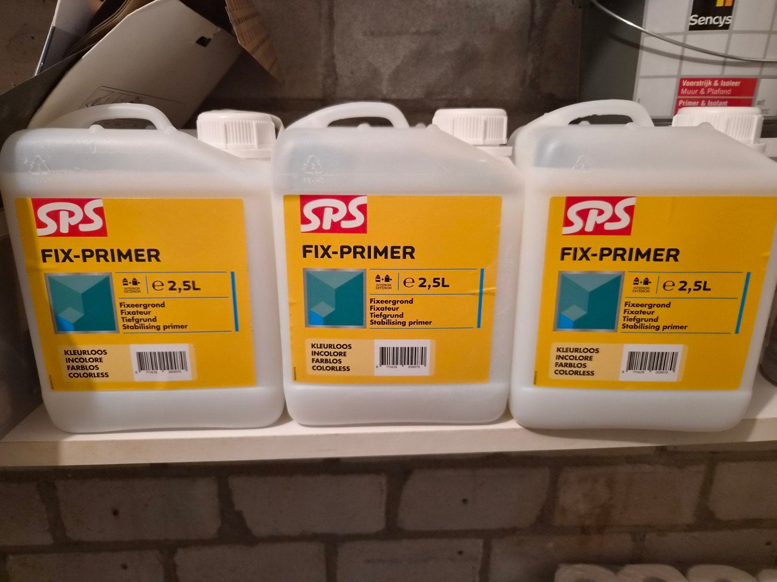 SPS Fix-Primer 2,5L - Kleurloze Fixeergrond, Ophalen, Nieuw, Wit