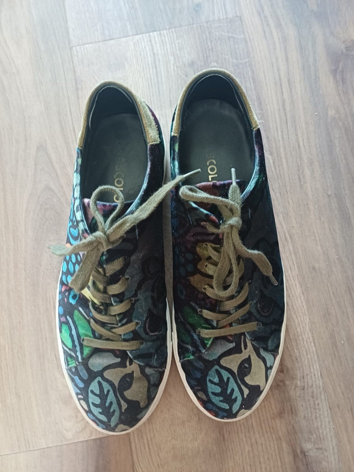 Kleurrijke fluwelen sneakers van Mascolori, maat 44, Mascolori, Overige kleuren, Ophalen of Verzenden, Sneakers of Gympen