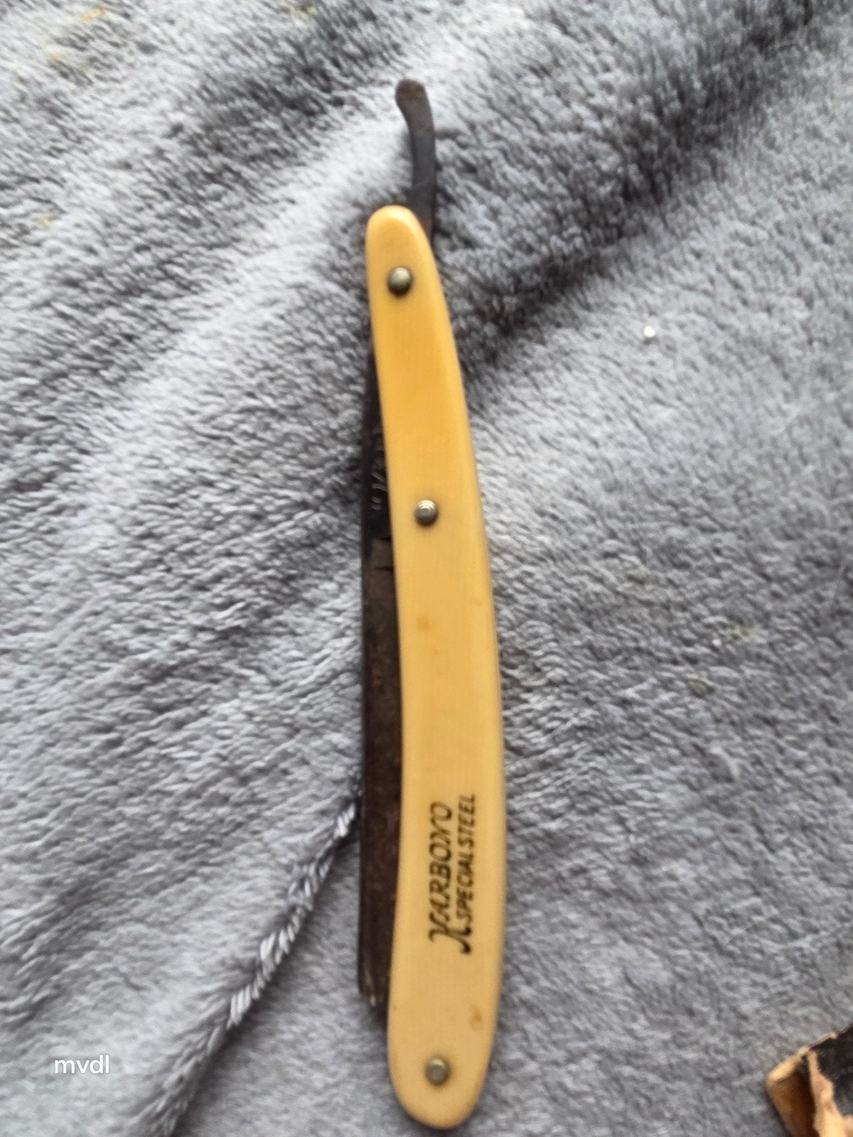 Vintage Karbono Special Steel Scheermes met Doosje, Ophalen of Verzenden