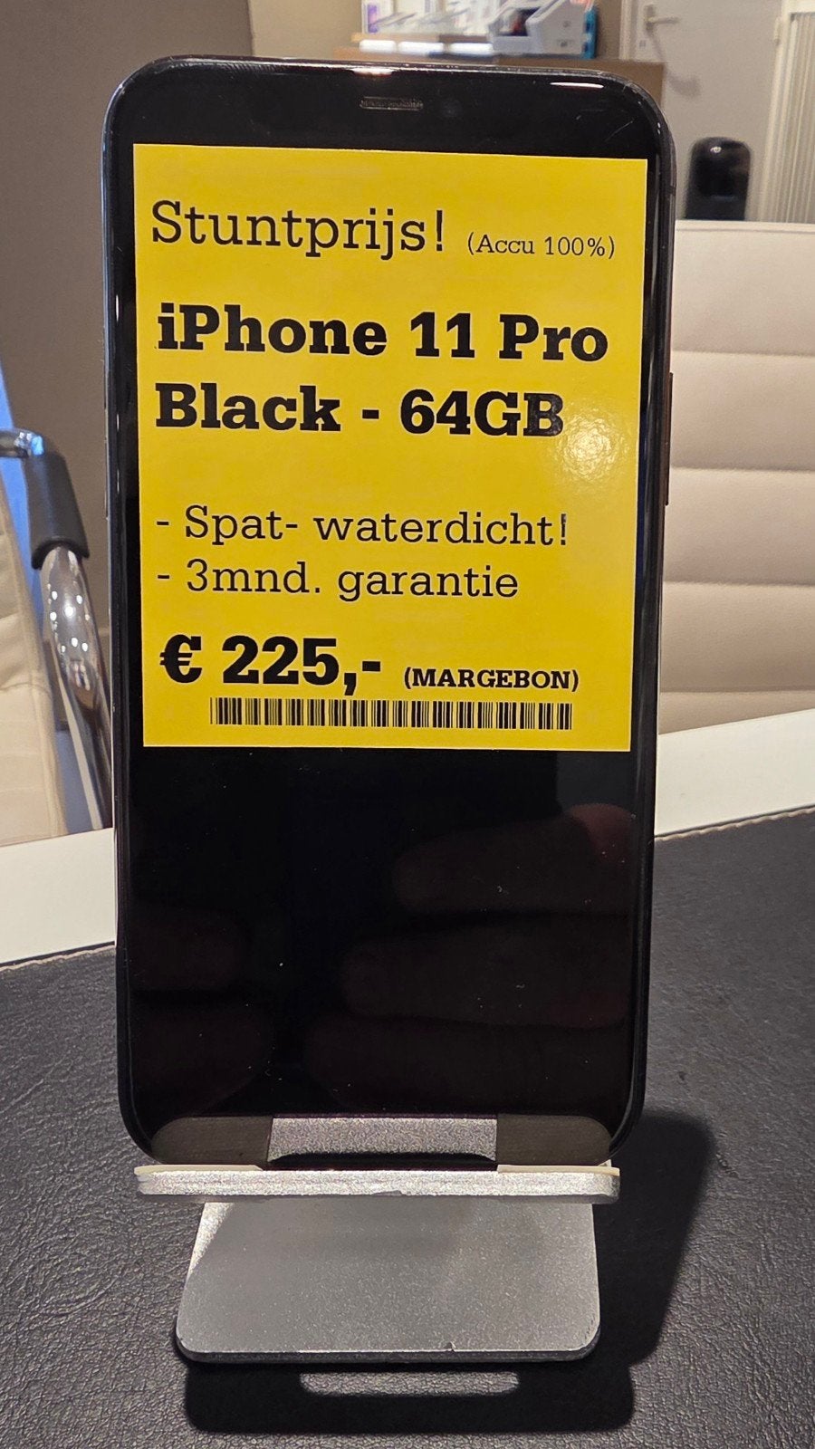 Iphone 11 Pro 64gb accu 100% l, bij de vakhandel in Raalte, Telecommunicatie, Mobiele telefoons | Apple iPhone, Gebruikt, Zwart